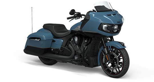 Indian Challenger Dark Horse - Storm Blue with Graphics ICON